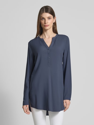 Christian Berg Woman Regular Fit Bluse mit Tunikakragen Dunkelgrau 4
