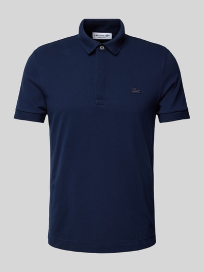 Lacoste Regular Fit Poloshirt mit Label-Patch Modell 'CORE PIQUE' Marine 2