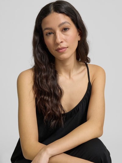 Vero Moda Sukienka casualowa o lejącym kroju z mieszanki bawełny Czarny 3