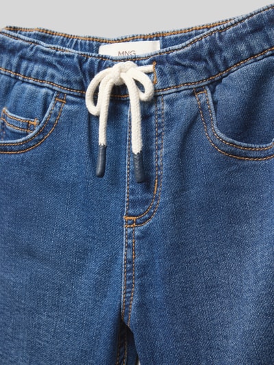 Mango Regular Fit Jeansshorts mit Tunnelzug Blau 2
