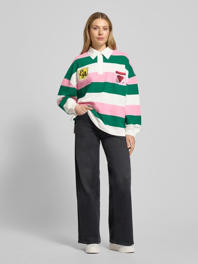 Essentiel Antwerp Comfort Fit Sweatshirt aus Baumwoll-Mix Modell 'JOUEUR' Rosa 1