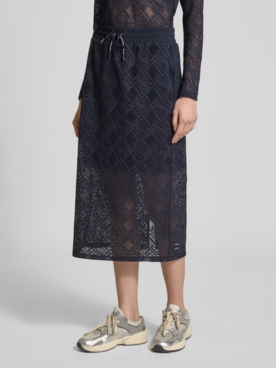 Marc Cain Midirock mit elastischem Bund und Tunnelzug Marine 4