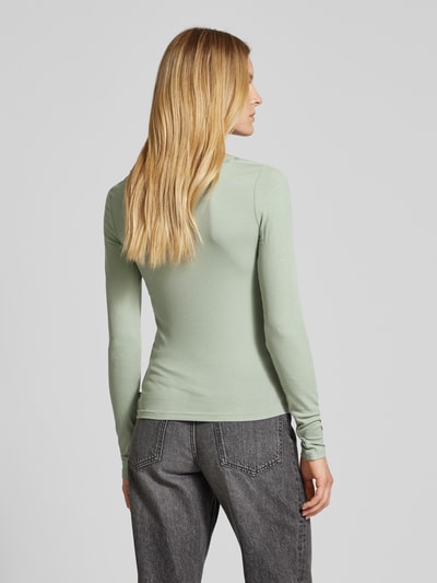 QS Longsleeve met ronde hals Lichtgroen - 5