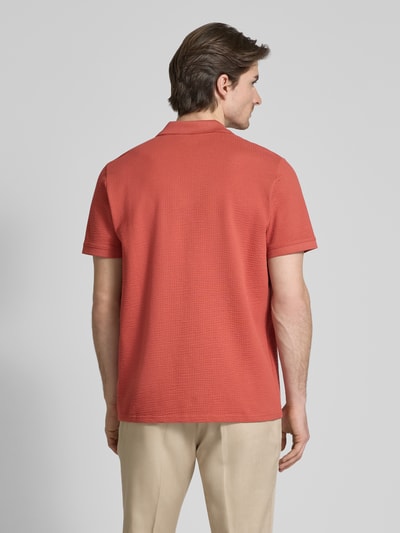 MCNEAL Regular Fit Poloshirt mit V-Ausschnitt Terra 5