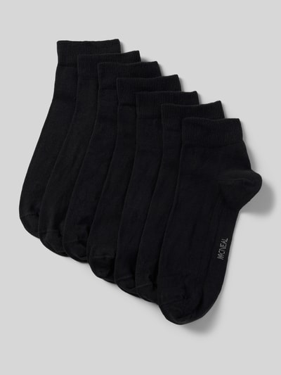 MCNEAL Sneakersokken met labeldetail in een set van 7 paar Zwart - 1