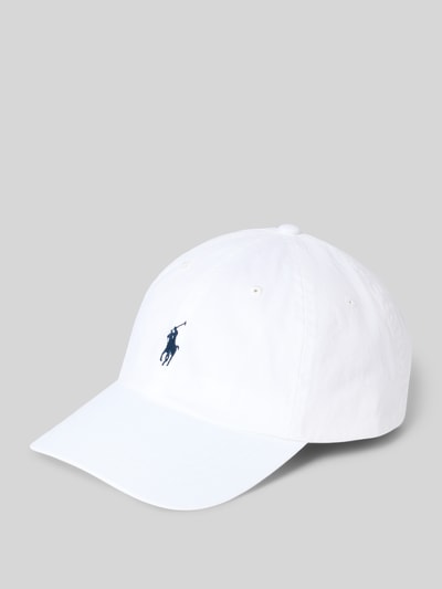 Produktfoto, Basecap aus reiner Baumwolle von Polo Ralph Lauren, Optik: Unifarben, Logo-Stitching, Luftlöcher, Twill, verstärkter Schirm, verstellbarer Riegel