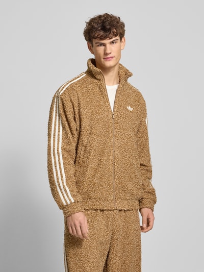 adidas Originals Sweatjacke mit Stehkragen Beige 4