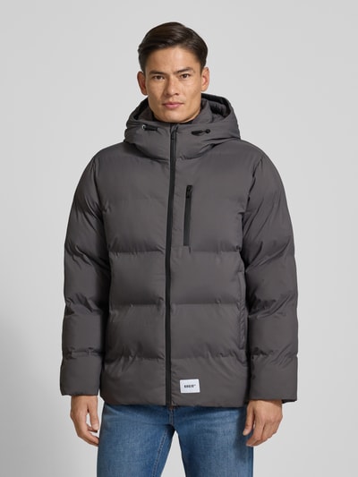 khujo Gewatteerd jack met capuchon, model 'Silas' Antraciet - 4