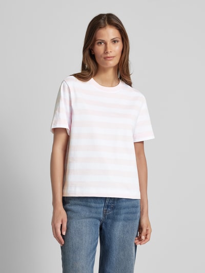 Selected Femme T-shirt met ronde hals, model 'ESSENTIAL' Roze - 4