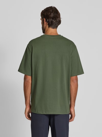 Lindbergh Oversized T-Shirt mit Rundhalsausschnitt Oliv 5