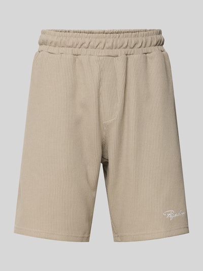 Pegador Sweatshorts mit Logo-Stitching und Eingrifftaschen Taupe 2