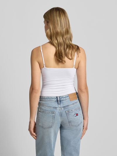 REVIEW Top mit Karree-Ausschnitt Weiss 5