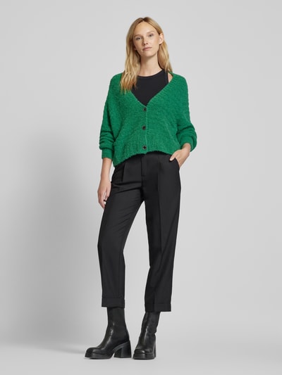 Marc Cain Gebreide cardigan met structuurmotief Groen - 1