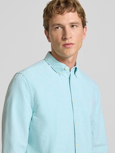 Superdry Regular Fit Freizeithemd mit Logo-Stitching Hellblau 3