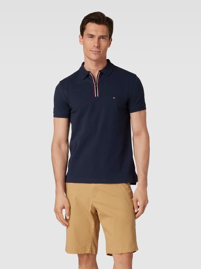 Tommy Hilfiger Poloshirt mit Label-Stitching Marine 4