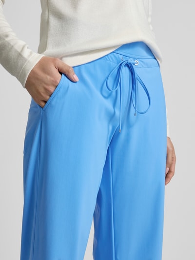 Raffaello Rossi Straight leg sweatpants met elastische band, model 'CANDICE' Oceaanblauw - 3