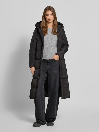 Lauren Ralph Lauren Płaszcz pikowany o kroju slim fit z kapturem Czarny 1