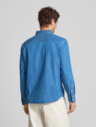 Levi's® Relaxed Fit Jeanshemd mit Button-Down-Kragen Jeansblau 5