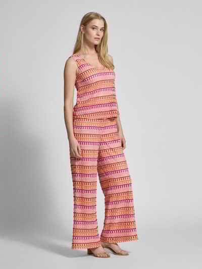 ROBE LÉGÈRE Jumpsuit met structuurmotief Felroze - 1