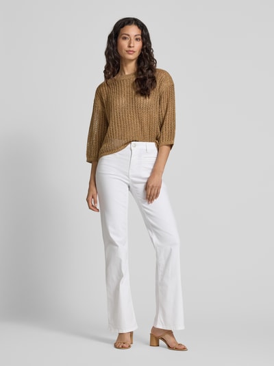 Betty Barclay Strickpullover mit Lochmuster Kupfer 1