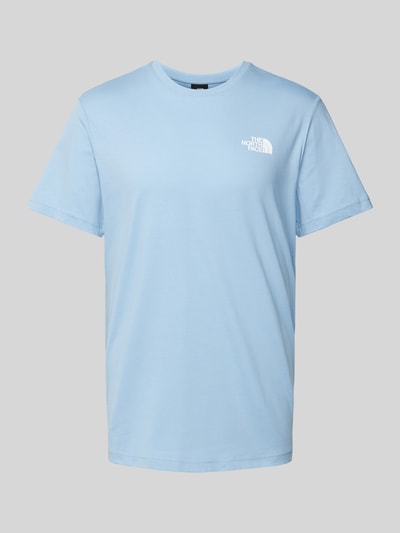 The North Face T-shirt z nadrukiem z logo model ‘REDBOX’ Niebieski 2