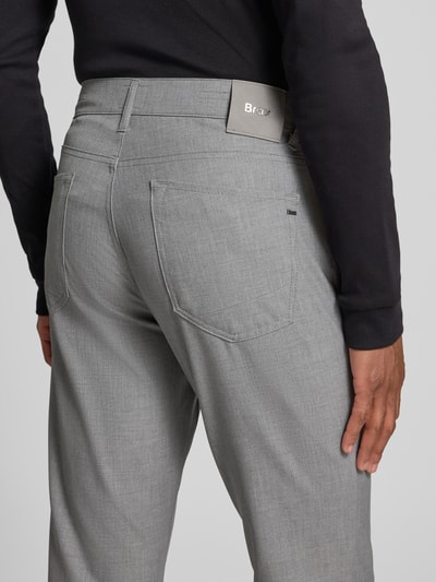 Brax Spodnie materiałowe o kroju straight fit z 5 kieszeniami Srebrny 3