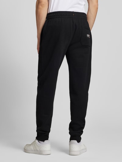 Superdry Sweatpants met labelstitching Zwart - 5