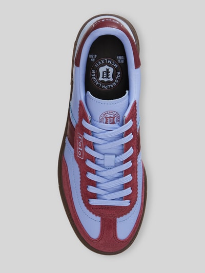 Polo Ralph Lauren Sneaker aus echtem Rindvelours Hellblau 3
