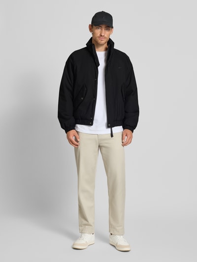 Lacoste Regular Fit Bomberjacke mit Stehkragen Black 1