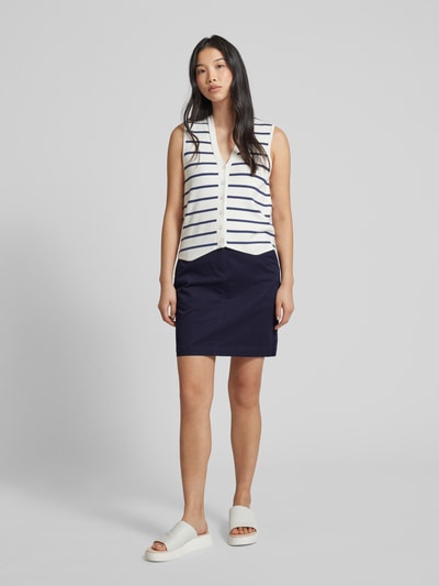 Gant Minirok met riemlussen Marineblauw - 1