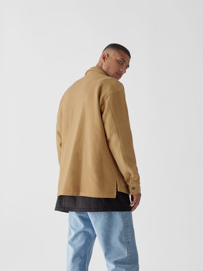 Greg Lauren Hemdjacke mit Used-Look Camel 5