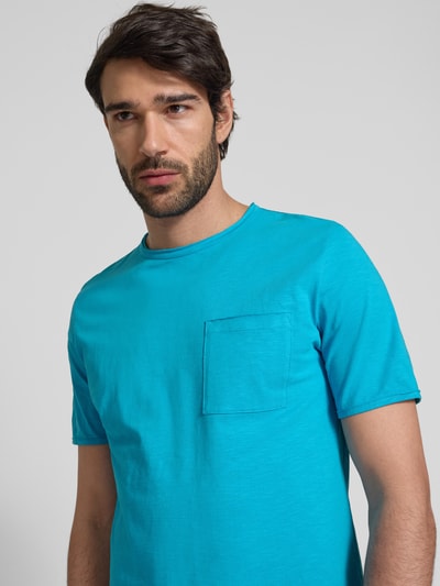 s.Oliver RED LABEL Regular fit T-shirt van puur katoen Turquoise - 3