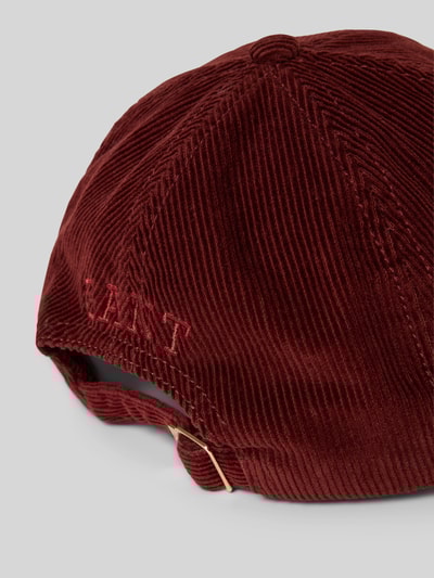 Gant Baseballpet in ribcordlook, model 'EMPRIDERY' Bordeaux - 3