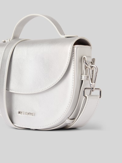 Hey Marly Handtasche mit Label-Applikation Modell 'Soul Sister' Silber 3