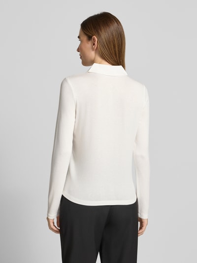 Someday Slim Fit Hemdbluse aus Viskose-Elasthan-Mix Modell 'Kirsty' Offwhite 5