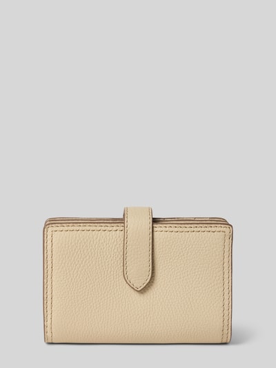 BOSS Portemonnee van echt rundleer model 'LENAH MEDIUM WALLET' Beige - 2
