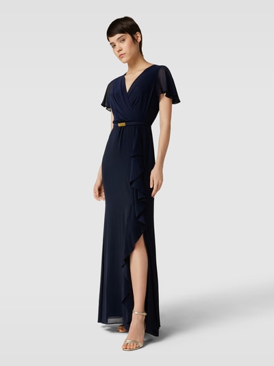Lauren Ralph Lauren Sukienka wieczorowa z paskiem w talii model ‘FARRYSH’ Granatowy 1
