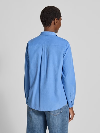 Marc O'Polo Regular fit overhemdblouse van een mix van katoen en lyocell Lichtblauw - 5