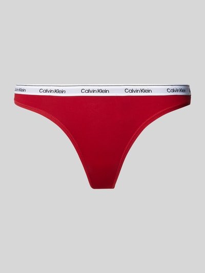 Calvin Klein Underwear String mit elastischem Label-Bund Rot 1