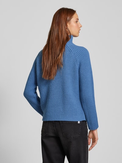 Drykorn Strickpullover mit Stehkragen Modell 'ARWEN' Bleu 5