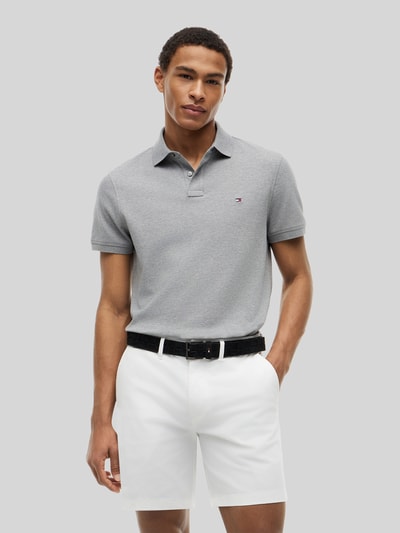 Tommy Hilfiger Koszulka polo o kroju regular fit z mieszanki bawełny Srebrny melanż 4
