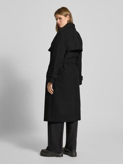 ONLY Regular fit lange jas met reverskraag, model 'DEAR-TRILLION' Antraciet gemêleerd - 5