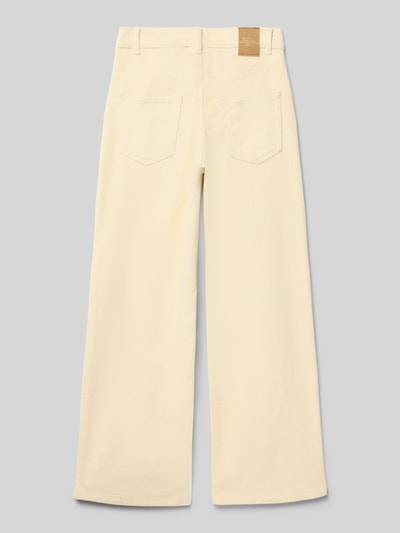 Only Spodnie sztruksowe z szeroką nogawką z mieszanki bawełny model ‘HOPE’ Piaskowy 3