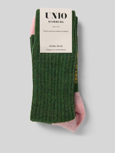 Unio Socken mit Kaschmir-Anteil Gruen 3