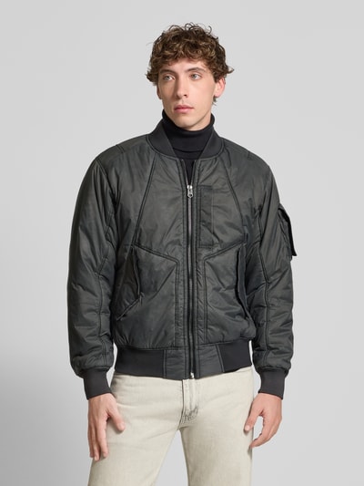 G-Star Raw Bomberjack met ribboorden Antraciet - 4