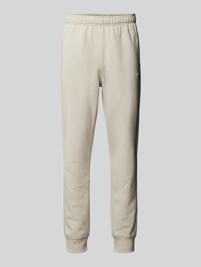 CHAMPION Regular fit sweatpants met logostitching Beige - 2