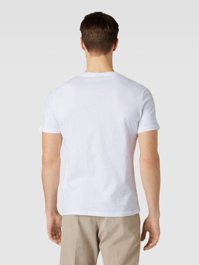 Strellson T-shirt z okrągłym dekoltem i krótkim rękawem Biały 5