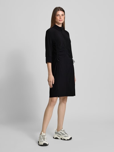 Marc Cain Knielange jurk met ritssluiting Zwart - 1