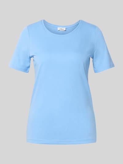 s.Oliver RED LABEL Regular Fit T-Shirt aus reiner Baumwolle Hellblau 2