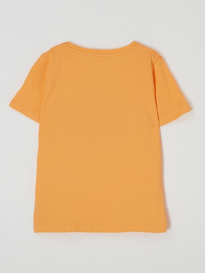 Tom Tailor T-shirt met tweezijdige pailletten  Oranje - 3